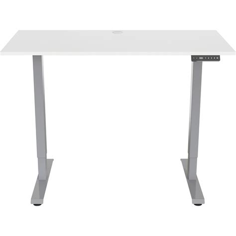 Lorell Height Adjustable 2 Motor Desk Sit Stand Desks Lorell