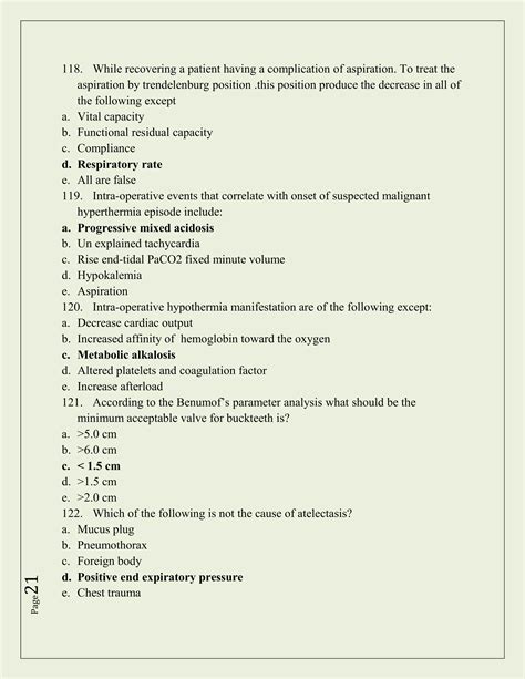 Anesthesia Complications Mcqs By Israr Ysfz Pdf