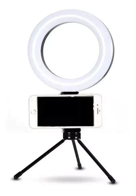 Ring Light Iluminador Led 16cm Mini Tripé Suporte Celular Centrão