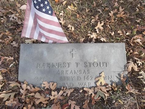 Ernest Tilbert Stout Find A Grave Memorial