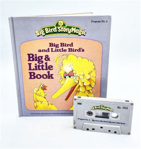 Sesame Street Big Bird Story Magic Book And Cassette Tape Big Etsy Uk