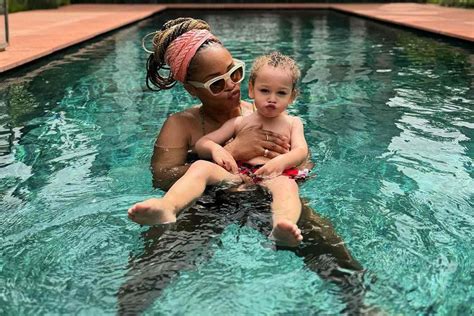 Eve Shares Adorable Photo With Son Wilde In The Pool On Marrakech Trip