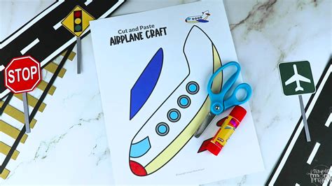 Printable Airplane Craft Template Simple Mom Project