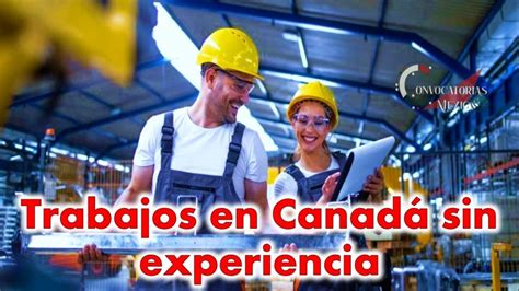 Trabajos en Canadá sin experiencia 2023 2024 noviembre 2024