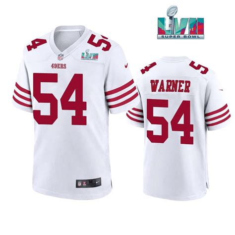 Fred Warner 54 San Francisco 49Ers Super Bowl LVII White Jersey - Bluefink