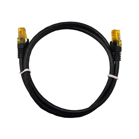 Cabo De Rede Patch Cord Cat Gigabit Preto Metro Realtek Brasil