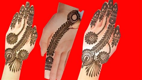 Easy Mehndi Design For Rakhi Festivalvery Simple And Jewellery Design Youtube