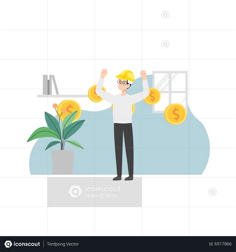 Engineer is happy Animated Illustration download in JSON, LOTTIE or MP4 ...