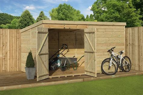 Ems Retail Empire 4000 Pent Garden Shed 10x5 Shiplap Tandg Pressure