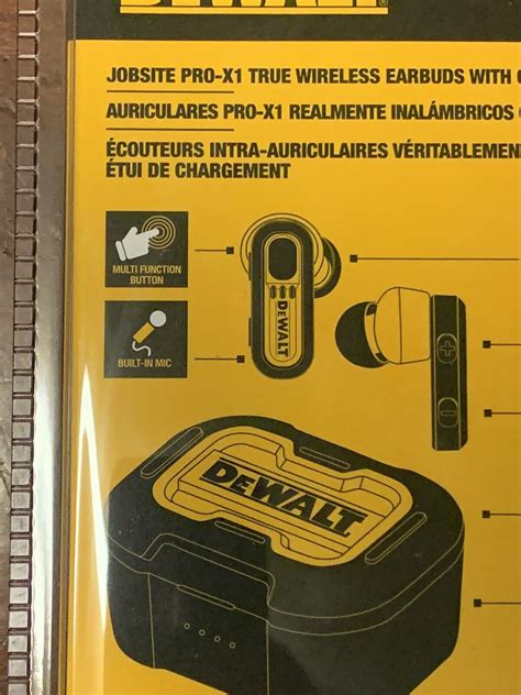 New Dewalt Pro X1 Dxma1902095 Jobsite Tws 209a Wireless Earbuds And Charge Case 826341045940 Ebay