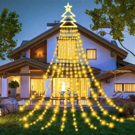 Guirlande Lumineuse Sapin De No L Avec Etoile Led Guirlandes