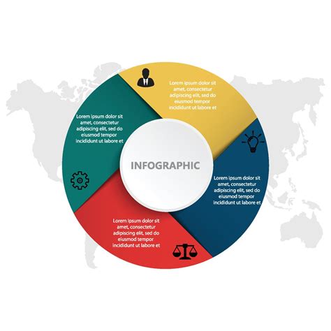 Vector Circle Arrows Linear Infographic Diagram Graph Presentation Chart Business Cycle