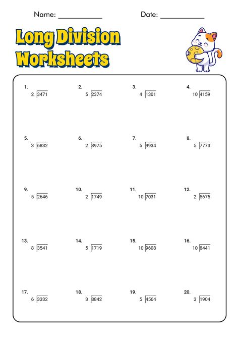 14 Long Division Worksheets 6th Grade Free Pdf At