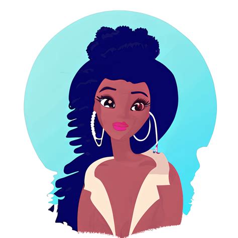 Amazing Fashionable Clipart Png Black Girl Magic Digital · Creative Fabrica