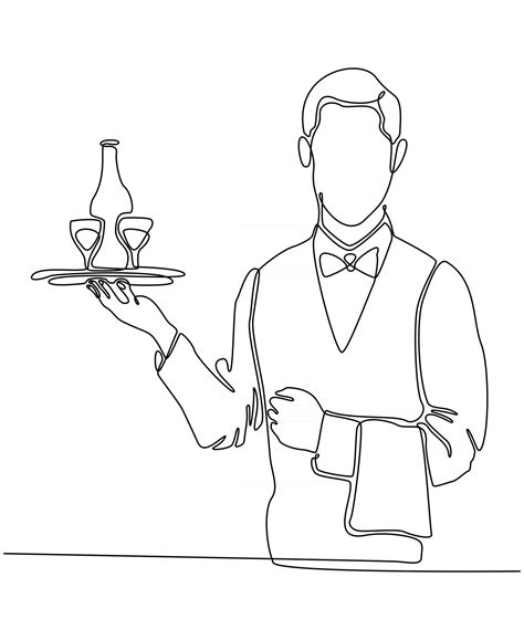 Waiter Drawing