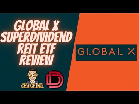 Monthly Dividend Etf Review Global X Superdividend Reit Etf Sret Etf