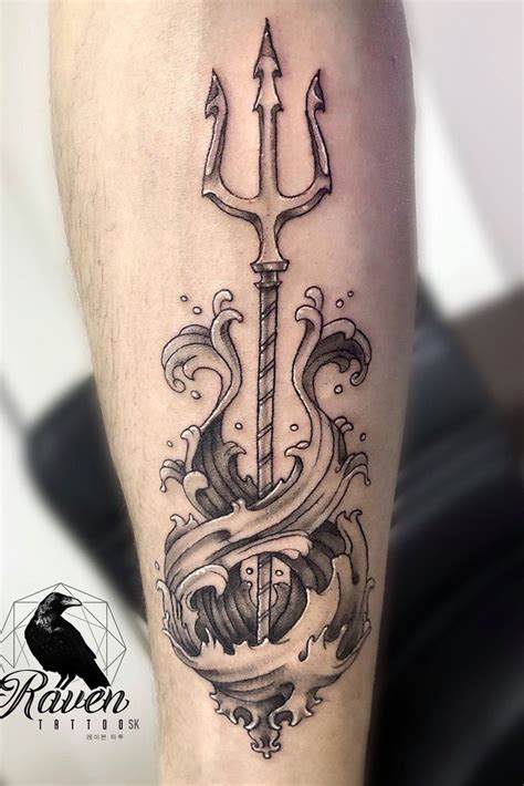 Beautiful Poseidon Trident Tattoo Apr Nd Trident