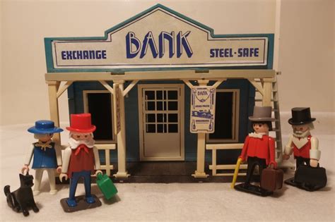 Vtg Playmobil Western Bank Geobra Sistem Germany