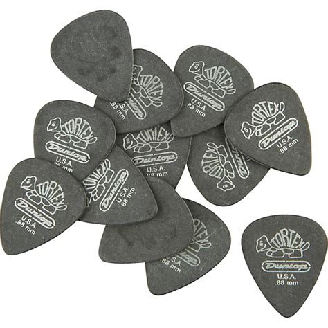 Dunlop Tortex Pitch Black Standard Guitar Picks Dozen Mm Guitar