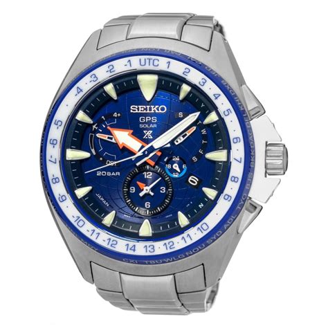 Gents Seiko GPS Solar Prospex MarineMaster Titanium Watch SSF001J1