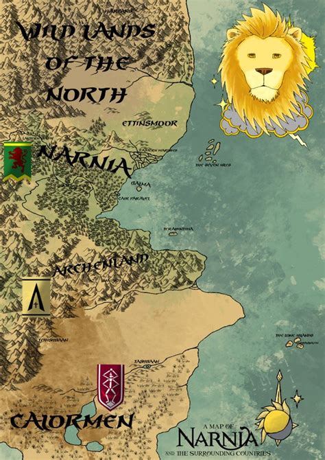 Map of the Narnia and Surrounding Countries | map of Narnia and the ...