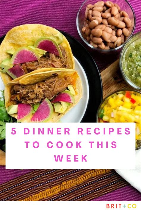 5 Dinner Recipes To Cook This Week Recipes Dinner Recipes Cooking