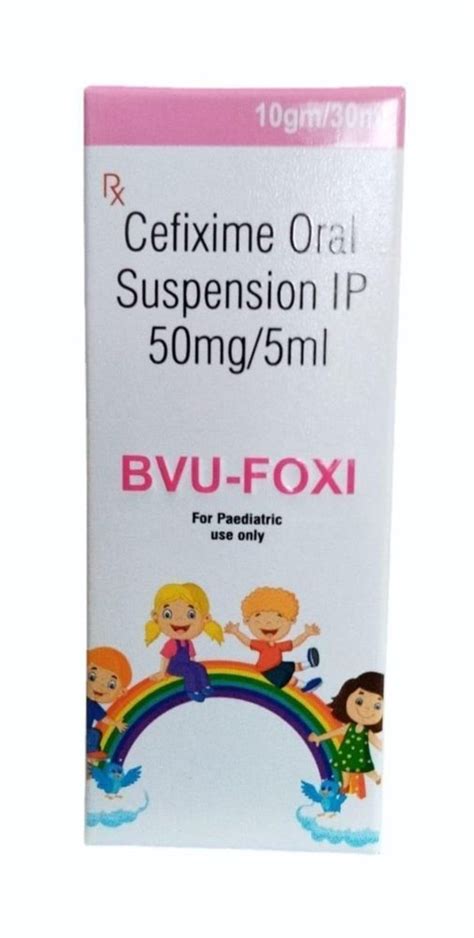 50mg Cefixime Oral Suspension IP 50 Mg 5 Ml At Best Price In Ahmedabad