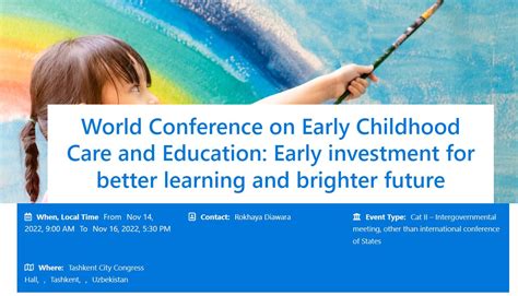 Early Childhood Education Conferences 2024 - Emily Ingunna