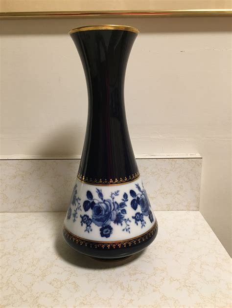 Royal Porzellan Bavaria KPM Echt Cobalt Vase Cobalt Blue And Etsy