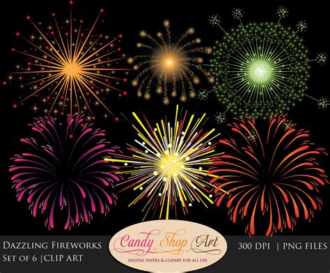 Dazzling Fireworks Clipart Fireworks Clip Art Firework Display