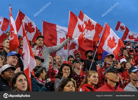 Toronto Canada September 2023 Canadian Fans Supporters 2023 Concacaf ...