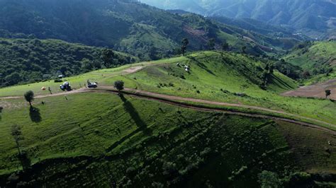 Beautiful Landscape On Dirt Road To The Top Of Doi Mae Tho Chiang Mai