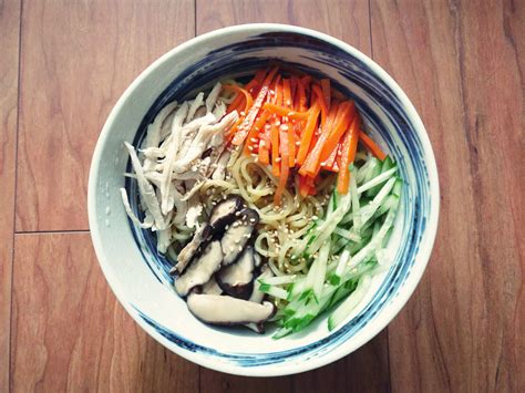 Cold Ramen Noodle Recipe Lets Make Hiyashi Chuka Jans Food Steps