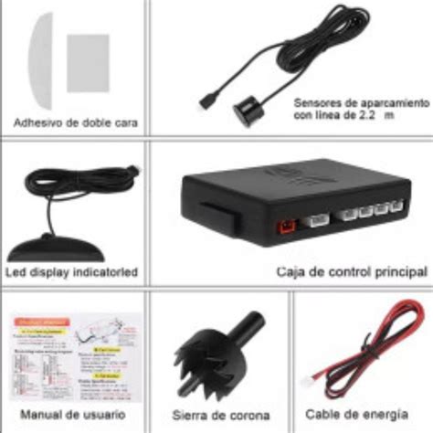 Ripley Sensor Retroceso Para Auto Kit Completo Color Negro Mg