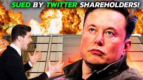 Musk Vs Twitter Recap Elon Musk Sued By Twitter Shareholders Youtube