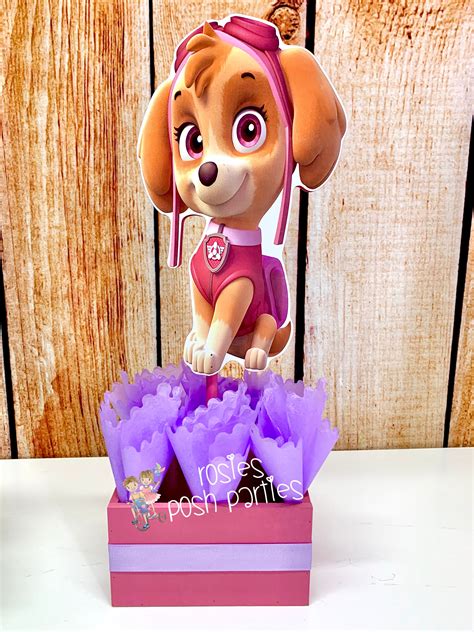 Paw Patrol Birthday Theme Party Centerpiece Decoration Individual Paw