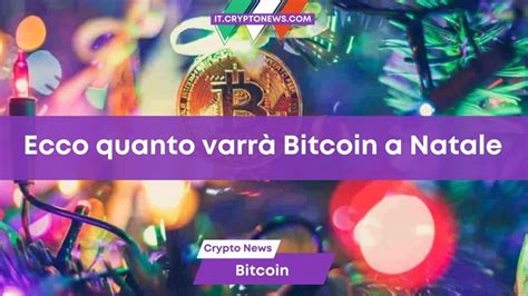 Quanto varrà BTC a Natale Ce lo dice un algoritmo di AI