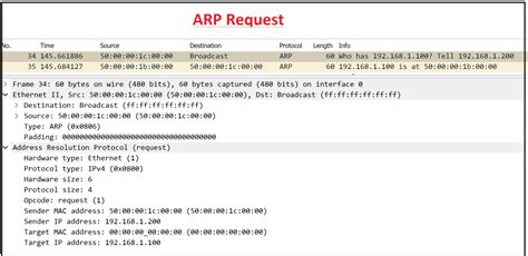 Arp Vs Garp Vs Rarp Explained With Wireshark Capture And Examples