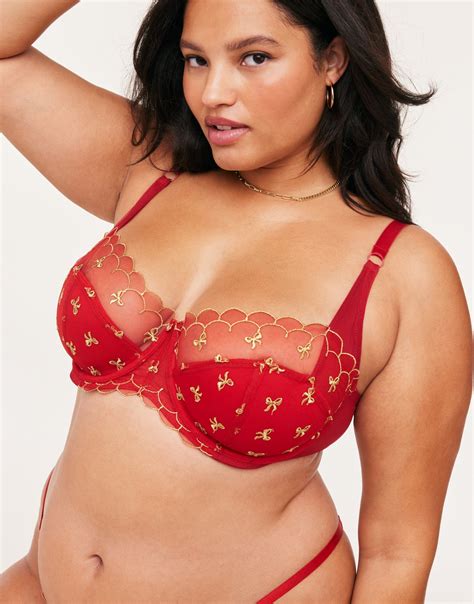 Bettie Dark Red Plus Contour Balconette 38DD 46DDD Adore Me