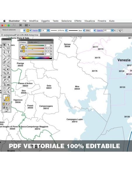 Mappa Dei Comuni E Cap Della Provincia Di Venezia Pdf