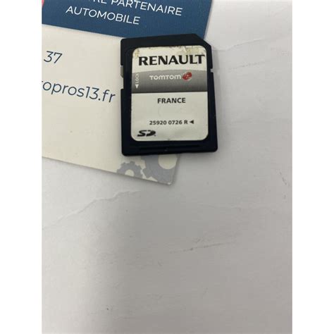 CART SD ORIGINE GPS NAVIGATION TOMTOM RENAULT CLIO 3 MEGANE LAGUNA