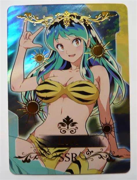 Carte Sexy Girl Manga Mint Holo Prism Girl Waifu Ssr Urusei Yatsura Lum