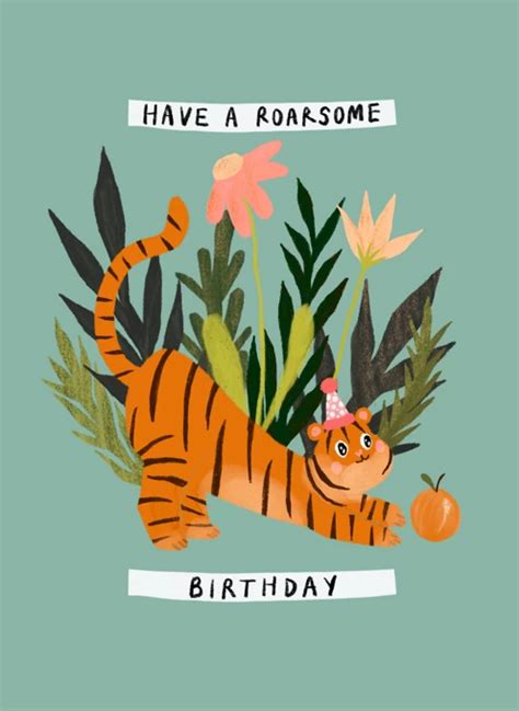 Roarsome Birthday By Rachael Powick Cardly