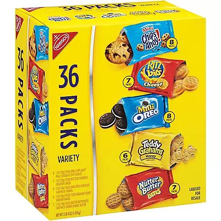 Nabisco Cookies & Crackers Variety Pack (36 ct.) - Sam's Club