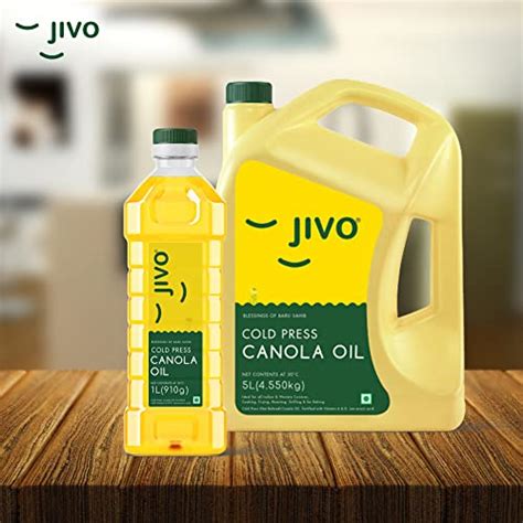 JIVO Canola Cold Press Oil 5 LTR 1 LTR Free AasmaHub