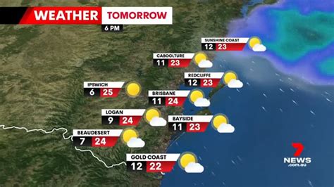 7news Brisbane On Twitter Tomorrows Weather Forecast With Paul Burt