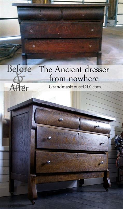 Dresser Refinish Before And After Refinishing Furniture With Black