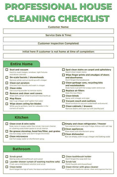 Free Printable Housekeeping Checklists Web Vacuum Sweep And Mop Room By