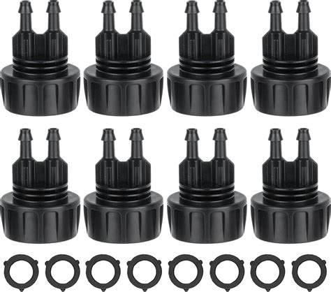 Okdeals 8pcs Garden Hose Adapter 3 4 Faucet Convert To 1 2 Drip Irrigation