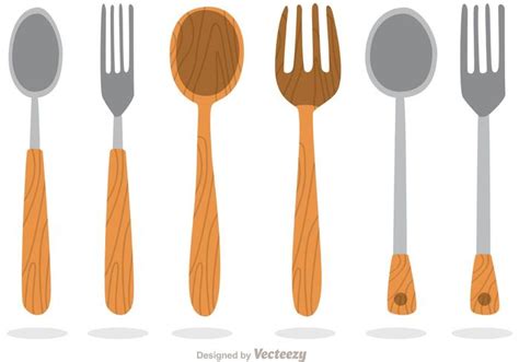 Wooden Utensil Vectors 85400 Vector Art at Vecteezy